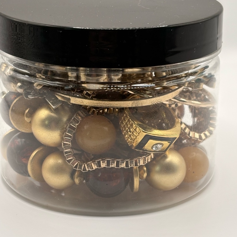 Gold-Tone Mystery Jewelry Jar - Picture 4 of 5